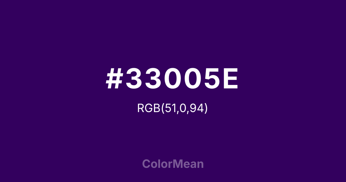 #33005E color swatch
