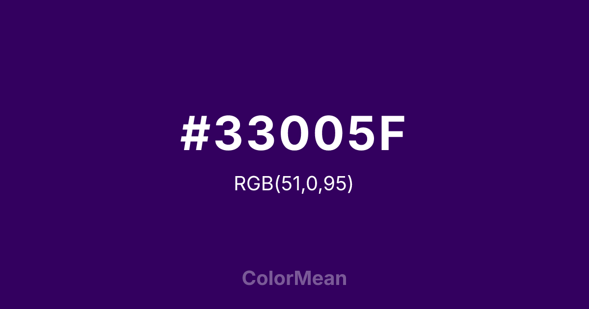 #33005F color swatch