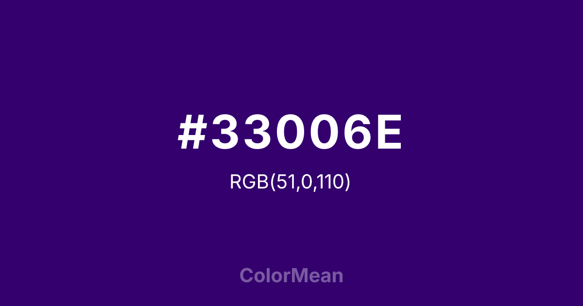 #33006E color swatch