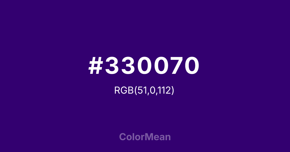#330070 color swatch