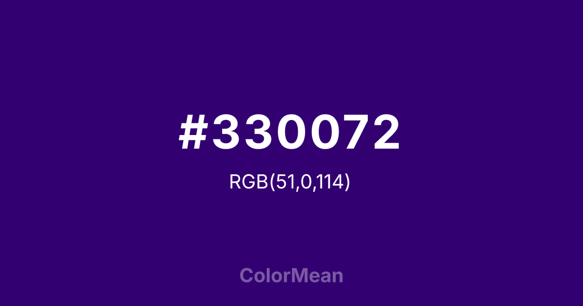 #330072 color swatch