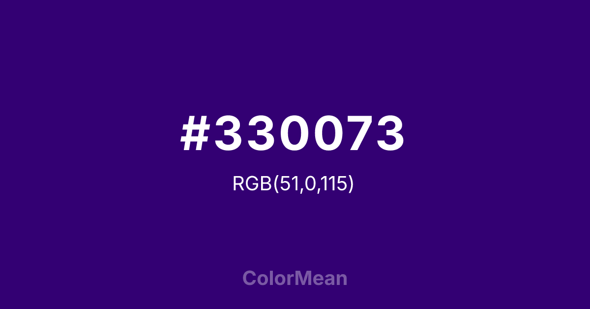#330073 color swatch