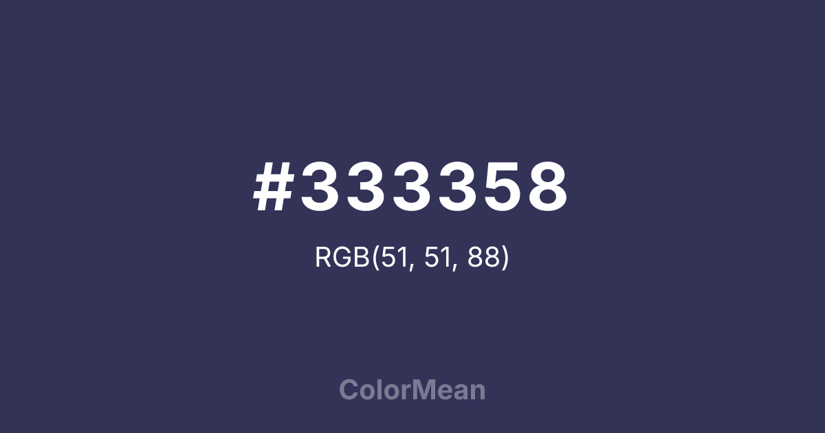 #333358 color swatch