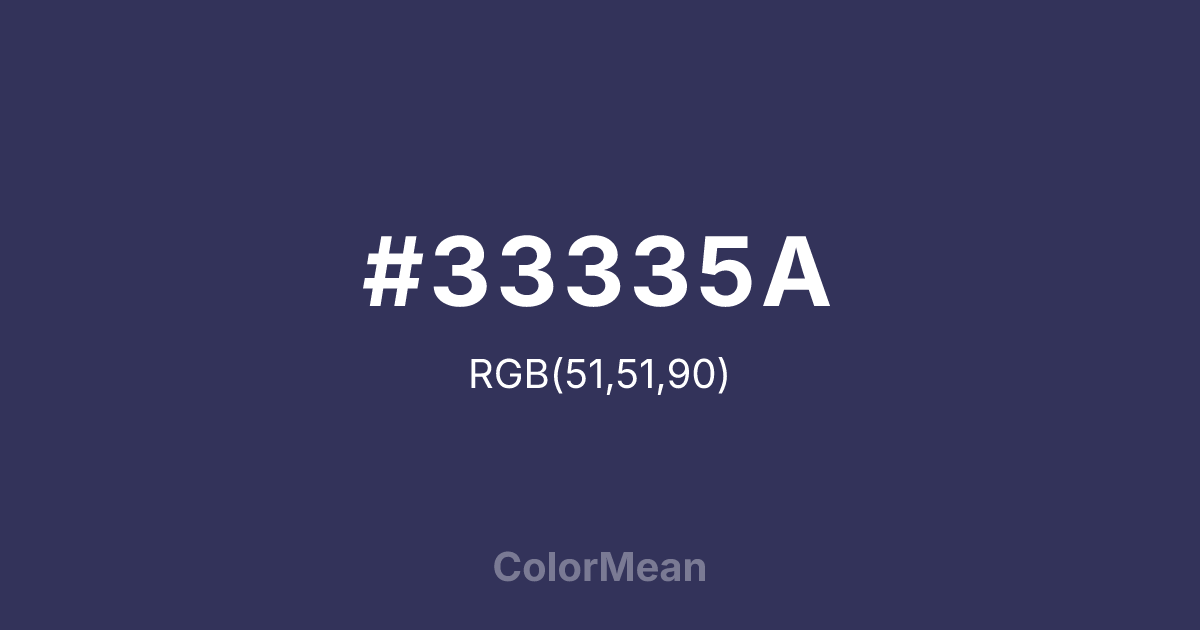 #33335A color swatch