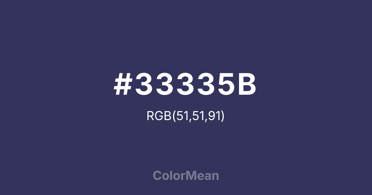 #33335B color swatch
