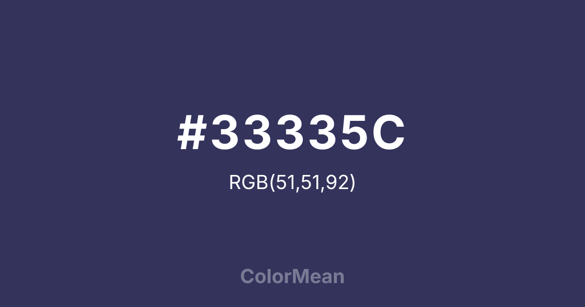 #33335C color swatch