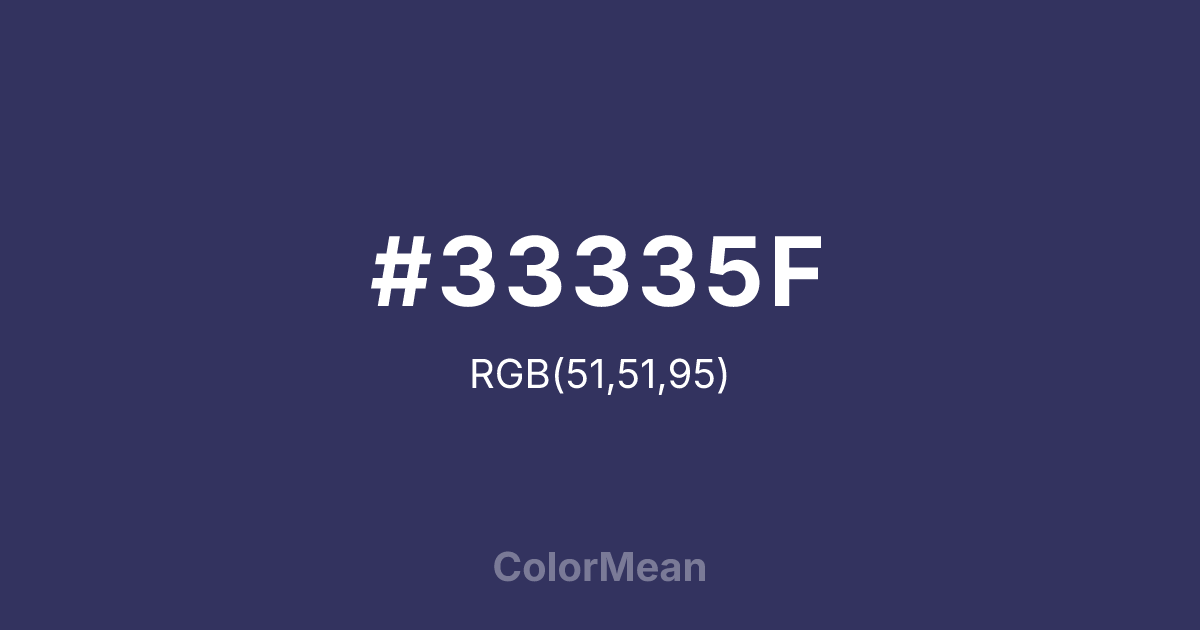 #33335F color swatch