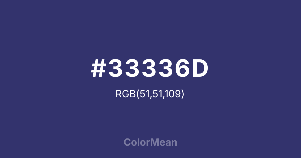 #33336D color swatch