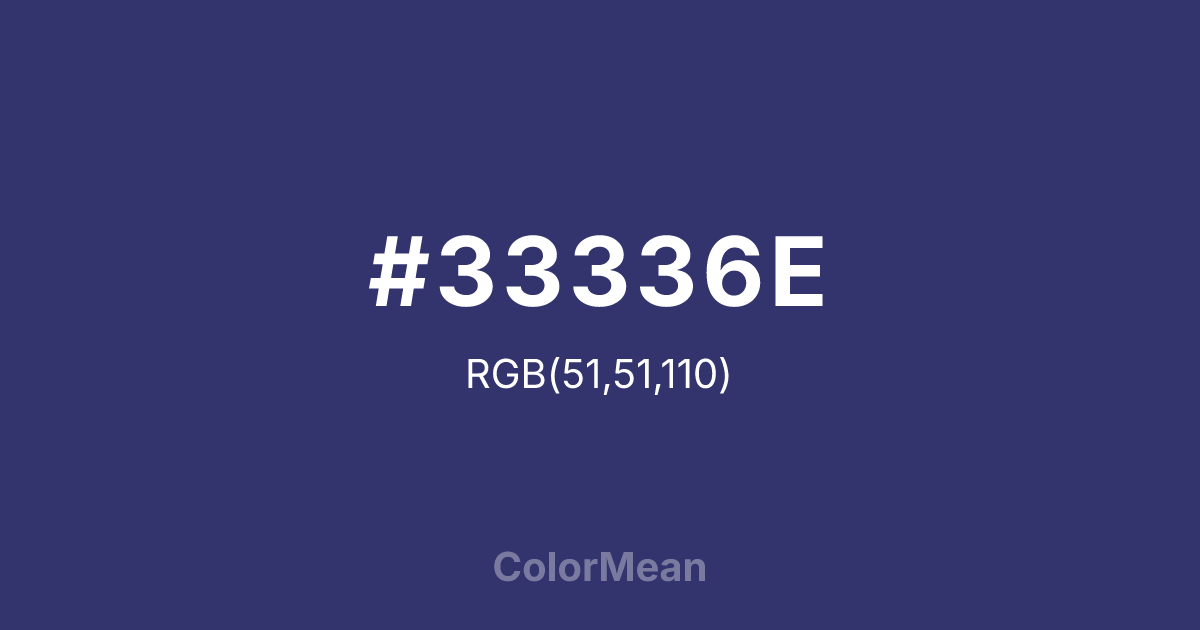 #33336E color swatch