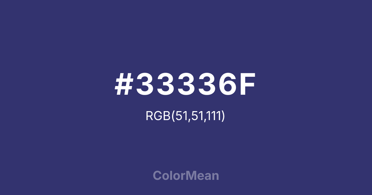 #33336F color swatch