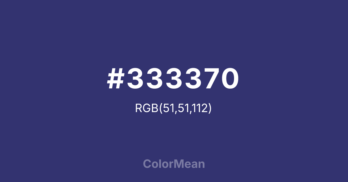 #333370 color swatch