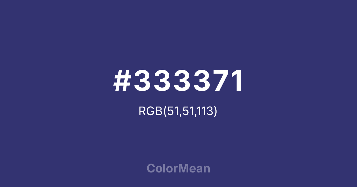 #333371 color swatch