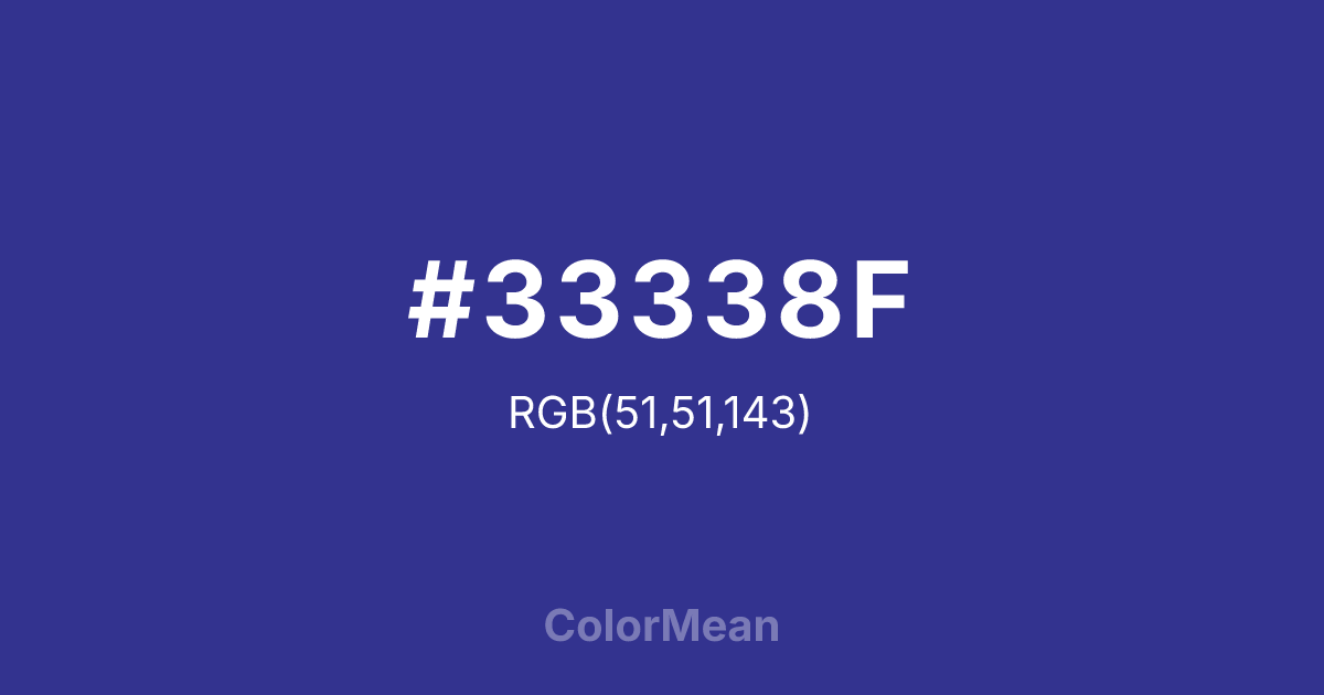 #33338F color swatch