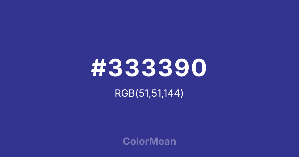 #333390 color swatch