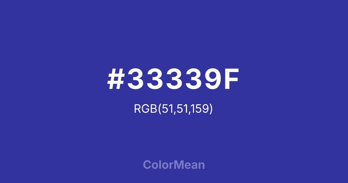 #33339F color swatch