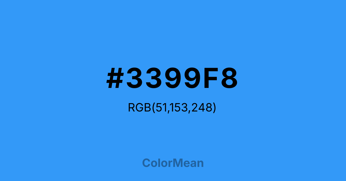 #3399F8 color swatch