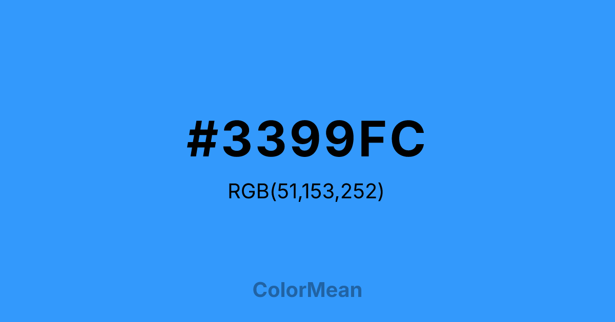 #3399FC color swatch