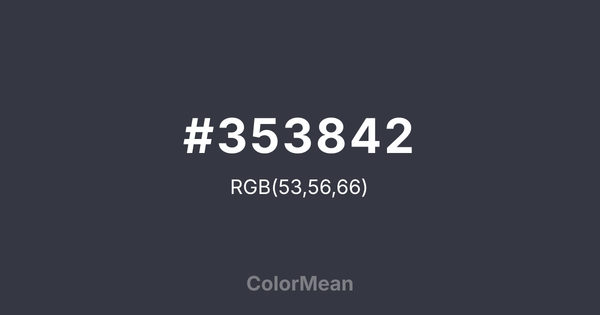 #353842 color swatch