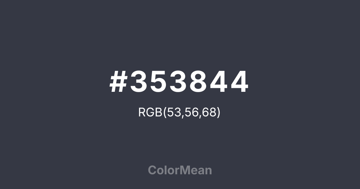 #353844 color swatch