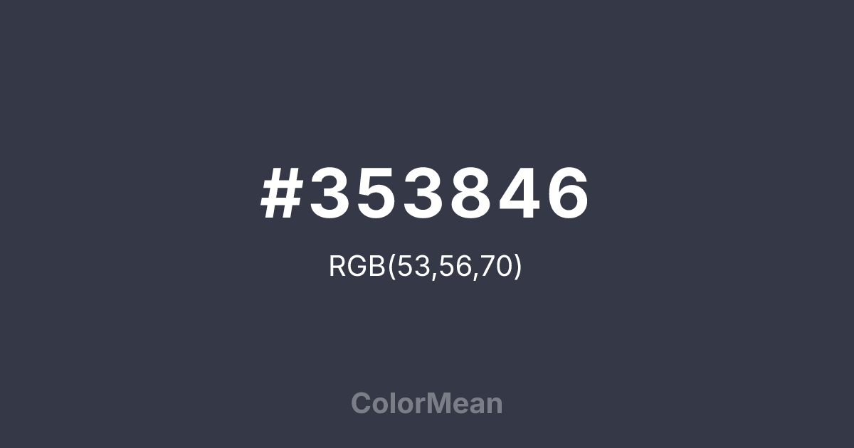 #353846 color swatch