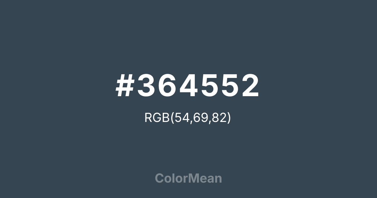 #364552 color swatch