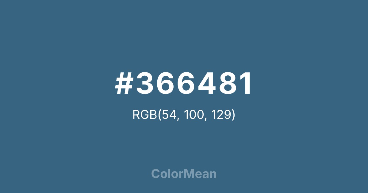 #366481 color swatch