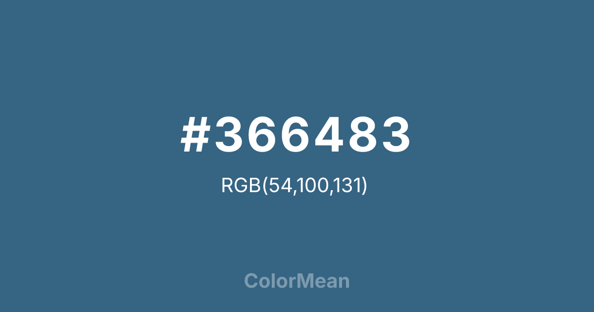 #366483 color swatch
