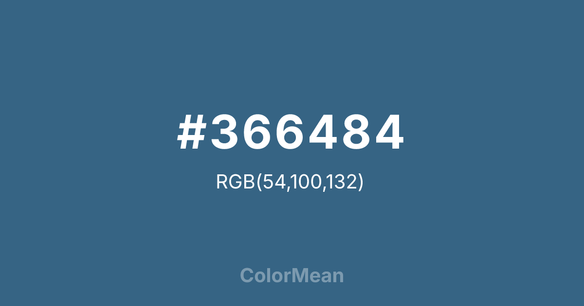 #366484 color swatch