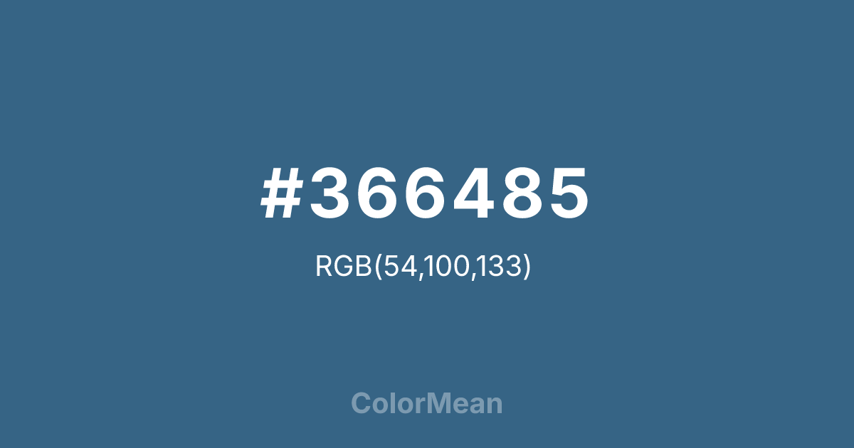 #366485 color swatch