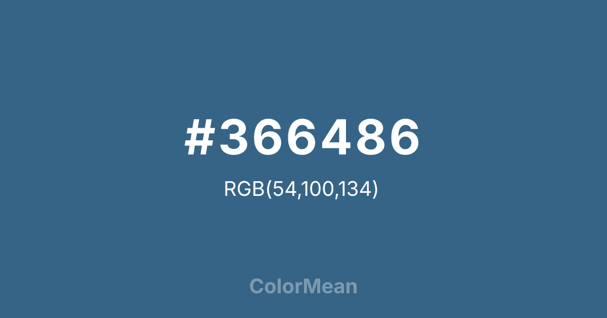 #366486 color swatch
