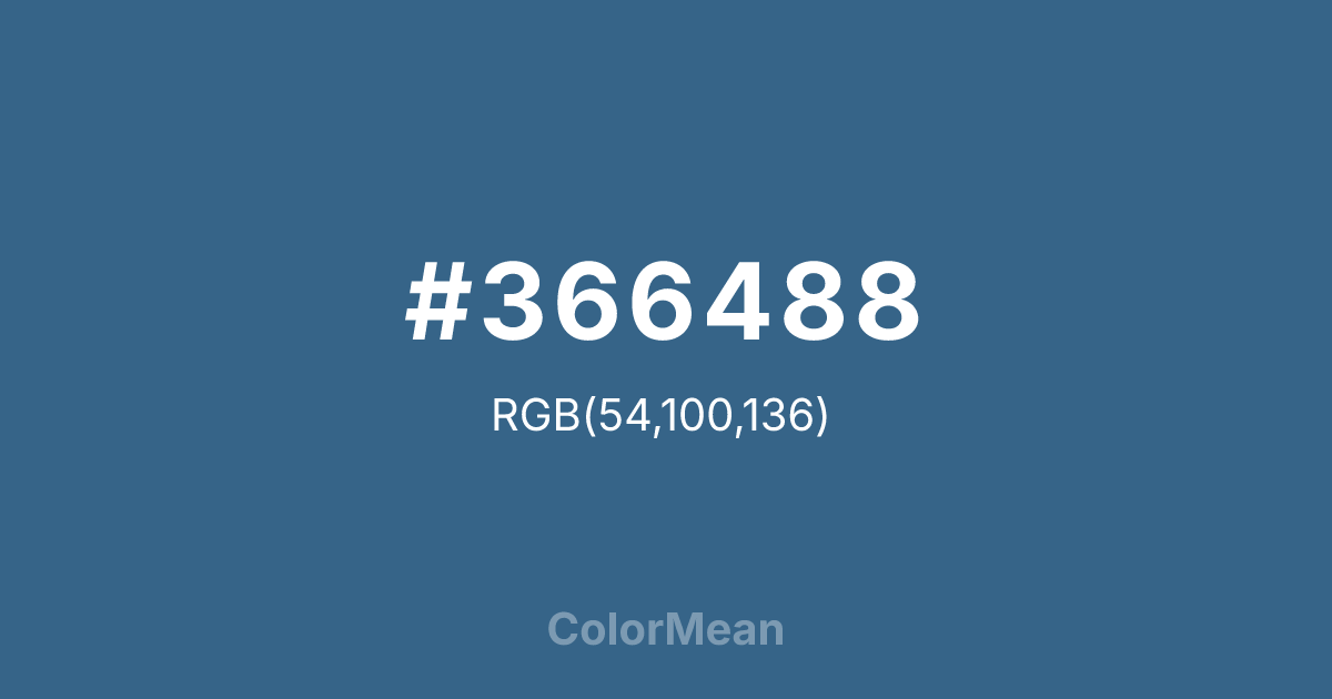 #366488 color swatch