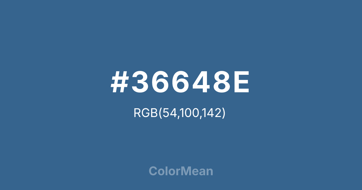 #36648E color swatch