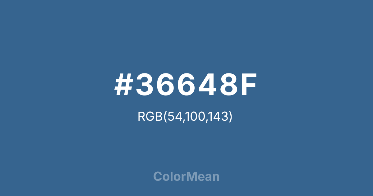 #36648F color swatch