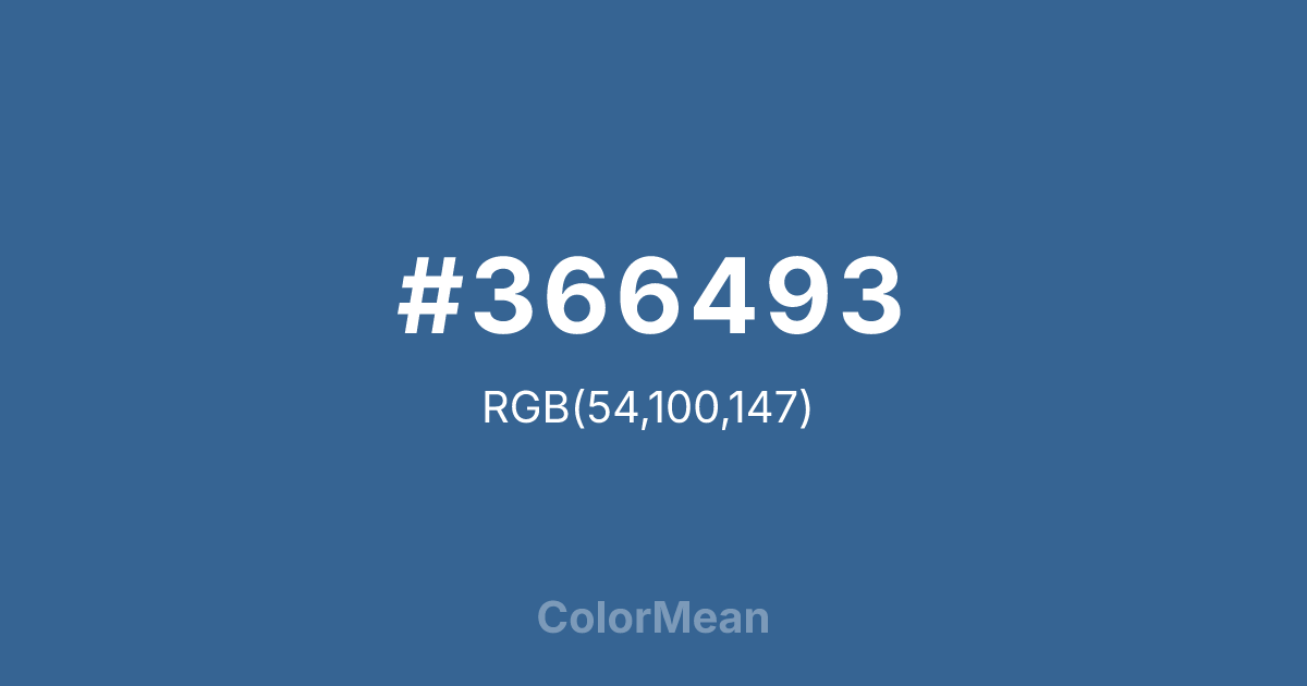 #366493 color swatch