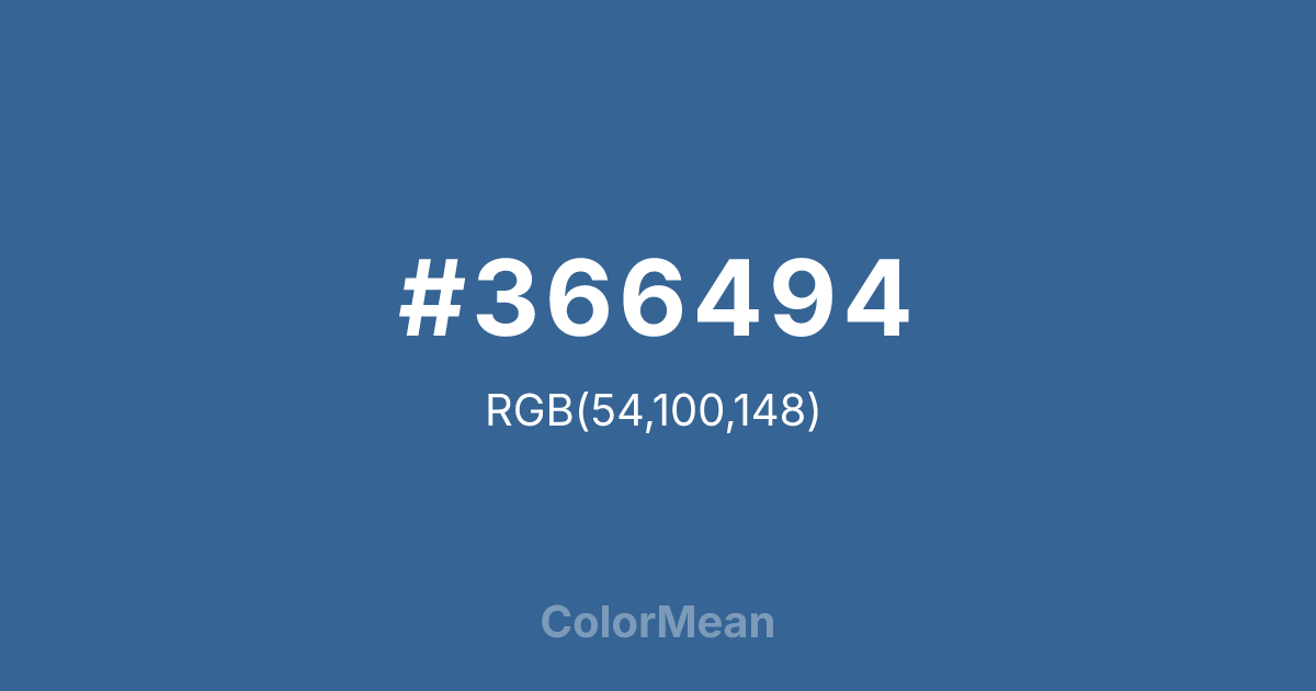 #366494 color swatch