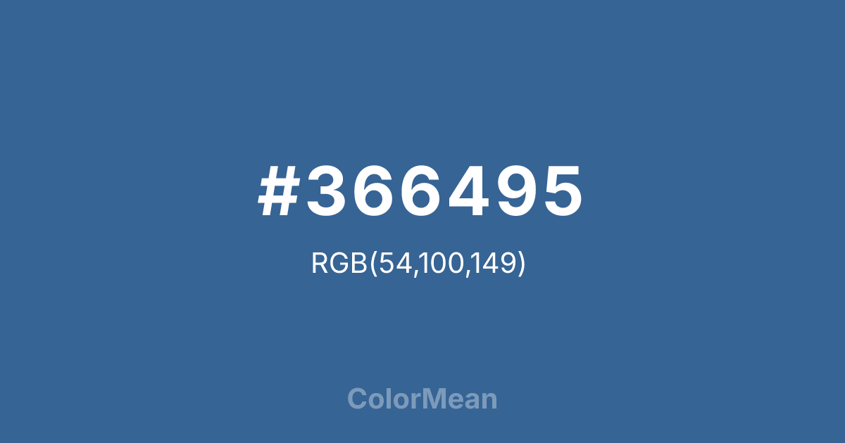 #366495 color swatch