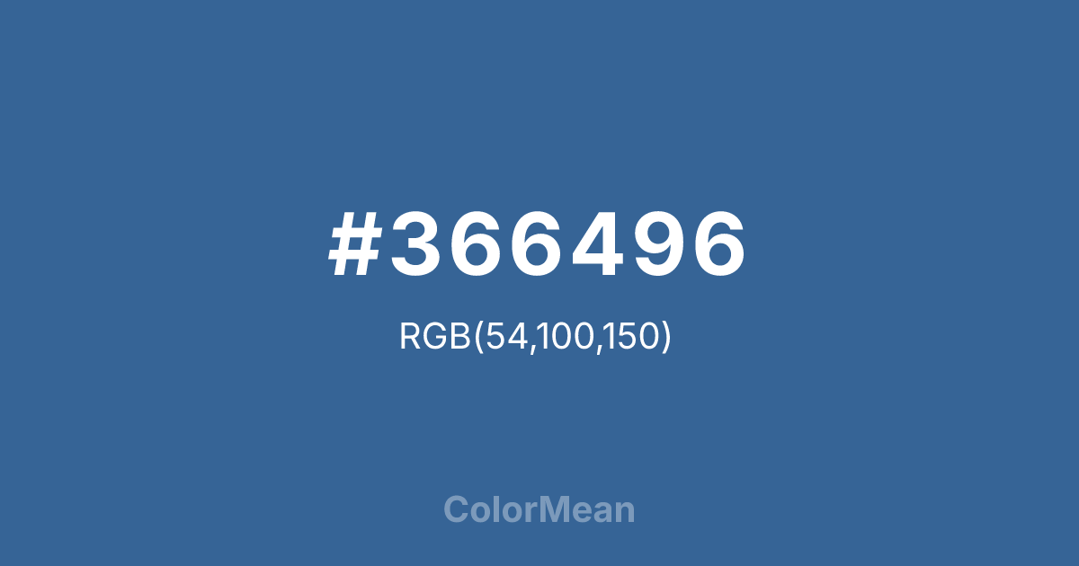 #366496 color swatch