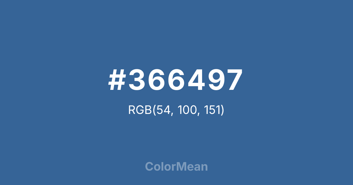 #366497 color swatch