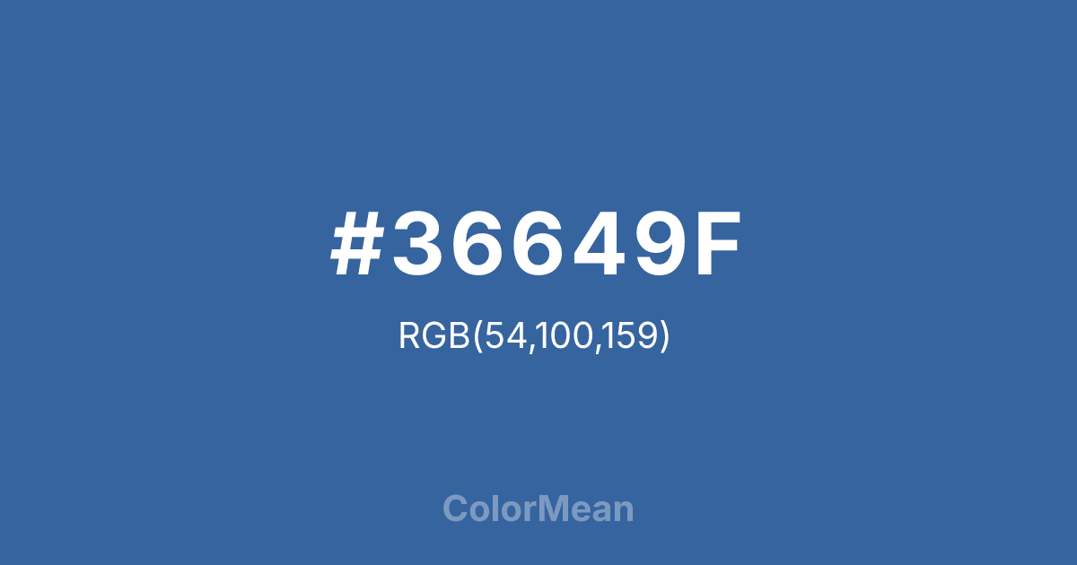 #36649F color swatch