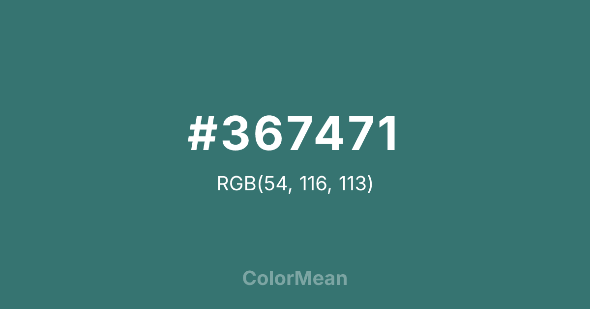 #367471 color swatch