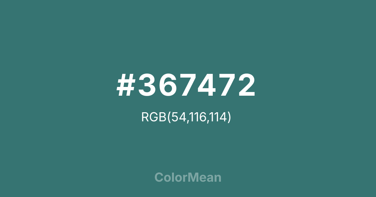 #367472 color swatch
