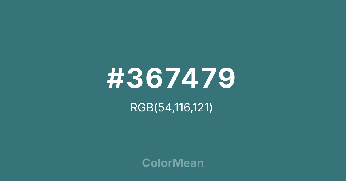 #367479 color swatch