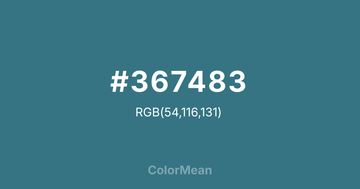 #367483 color swatch