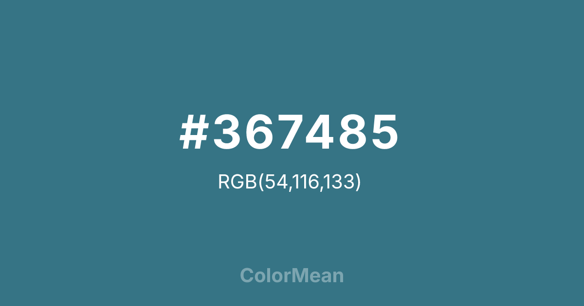 #367485 color swatch
