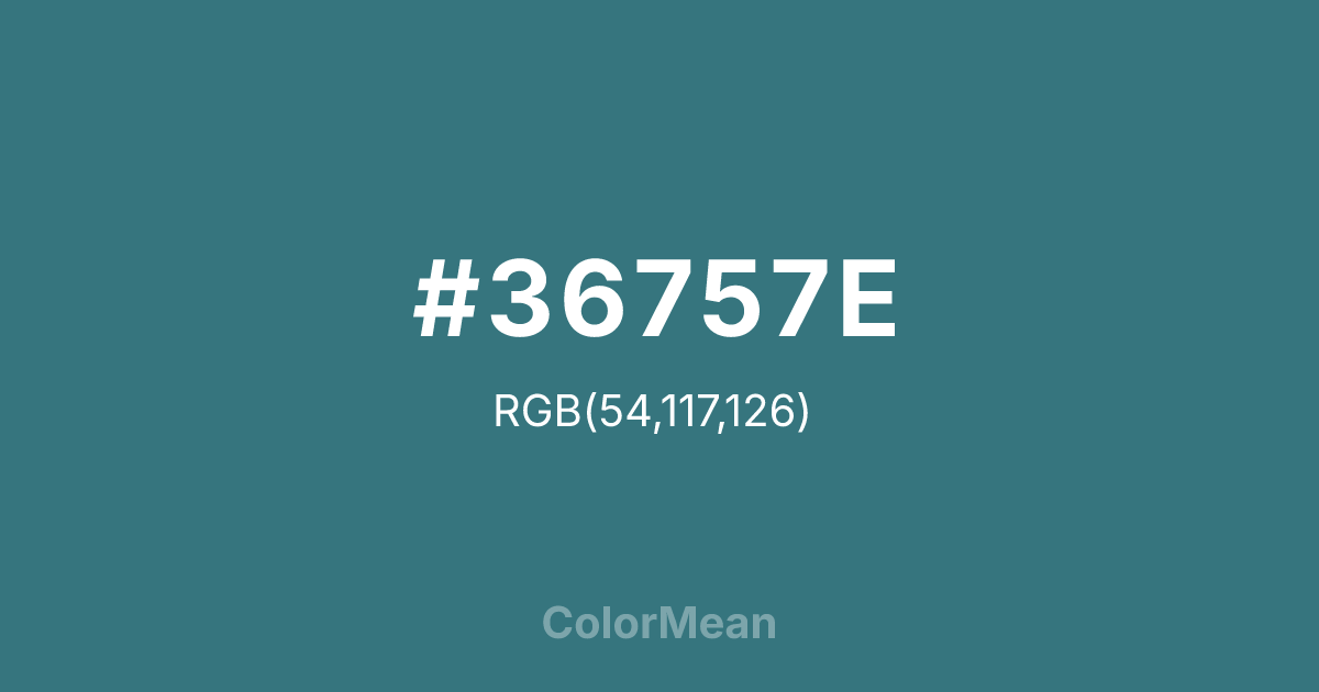 #36757E color swatch