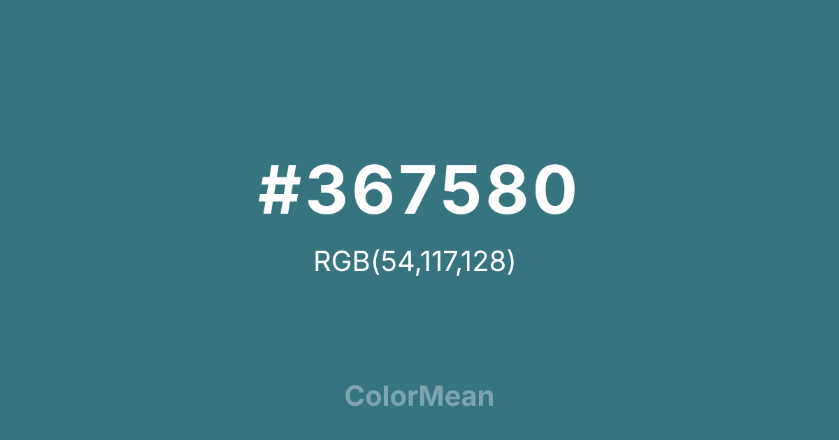 #367580 color swatch