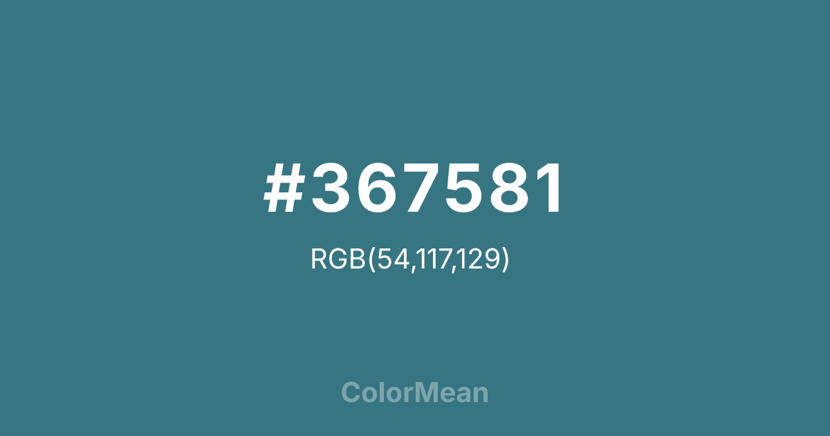 #367581 color swatch