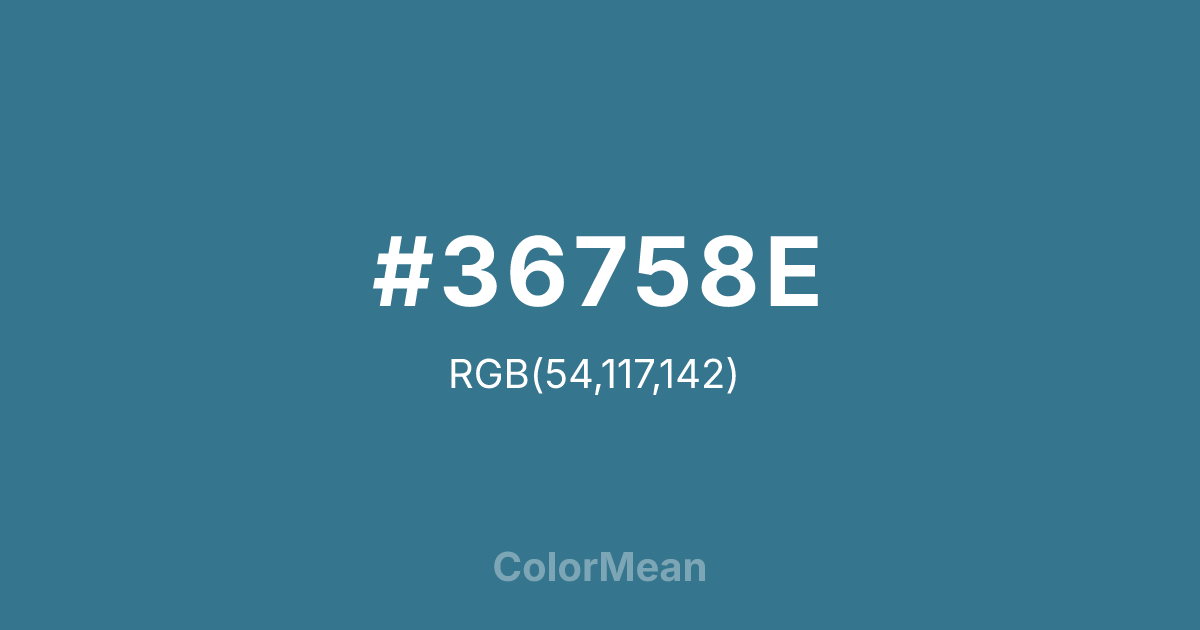 #36758E color swatch