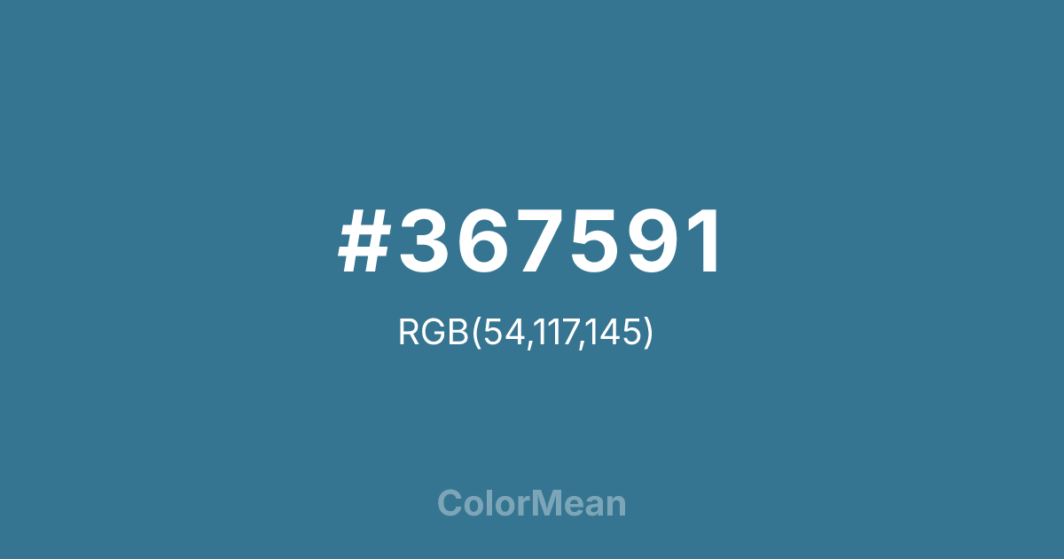 #367591 color swatch