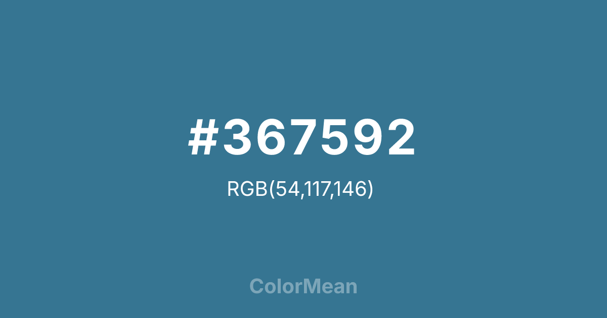 #367592 color swatch
